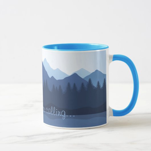 Die Berge nennen Design Coffee Tasse (Rechts)