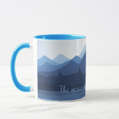 Die Berge nennen Design Coffee Tasse (Links)