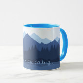 Die Berge nennen Design Coffee Tasse (VorderseiteRechts)