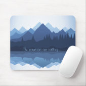 Die Berge nennen Design Mousepad (Mit Mouse)