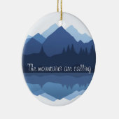 Die Berge nennen Design-Ornament Keramikornament (Rechts)