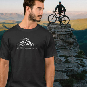 Die Berge nennen die Bike-Silhouette T-Shirt