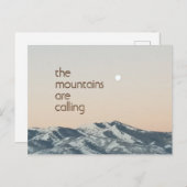 Die Berge nennen Foto Postkarte (Vorne/Hinten)