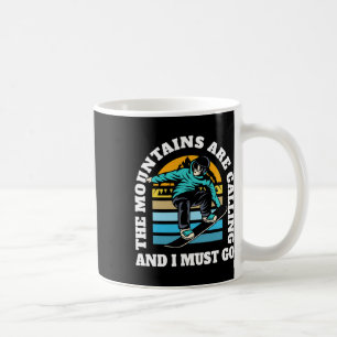 Die Berge nennen Freestyle Snownboarding S Kaffeetasse
