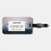 Die Berge nennen Gepäckanhänger (Rückseite horizontal)