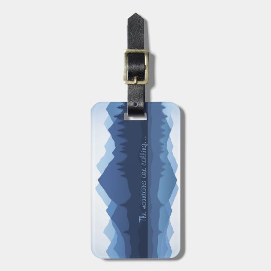 Die Berge nennen Gepäckmarken Gepäckanhänger (Vorderseite vertikal)