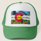 die Berge nennen Hut Truckerkappe (Vorderseite)