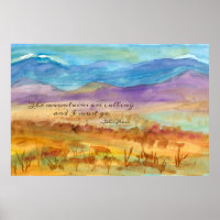 Die Berge nennen John Muir Inspirational