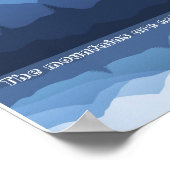 Die Berge nennen Poster (Ecke)