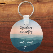 Die Berge nennen Schlüsselanhänger (Vorderseite)