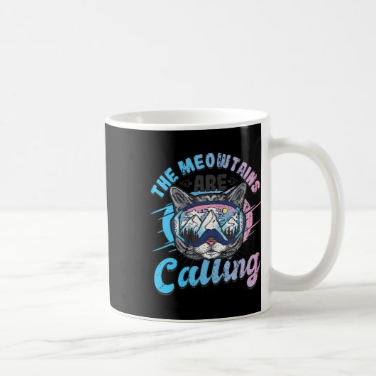 Die Berge nennen Schneeschuhe Kaffeetasse (Rechts)