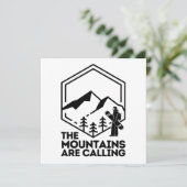 Die Berge nennen Snowboard Karte (Stehend Vorderseite)