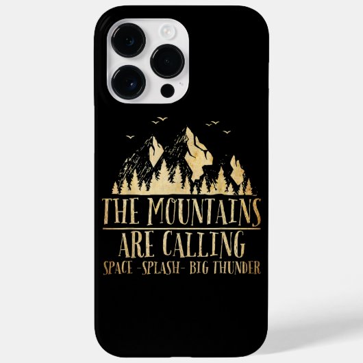 Die Berge nennen "Space Splash Big Thunder" Case-Mate iPhone Hülle (Rückseite)
