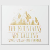 Die Berge nennen "Space Splash Big Thunder" Geschenkpapier (Flach)