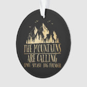 Die Berge nennen "Space Splash Big Thunder" Ornament (Vorderseite)