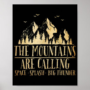 Die Berge nennen "Space Splash Big Thunder" Poster