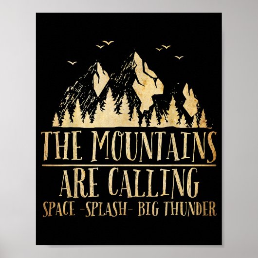 Die Berge nennen "Space Splash Big Thunder" Poster (Vorne)