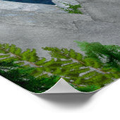 Die Berge nennen Typografie-Kunst Poster (Ecke)