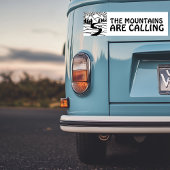 DIE BERGE NENNEN Vanillecamper RVing Autoaufkleber