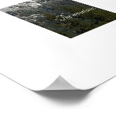 Die Berge nennen Zitat Snowy Mountains Poster (Ecke)