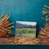 Die Berge nennen Zitate, Wiesen-Wildblumen Fotoplatte (Seite)