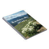Die Berge nennen Zitate, Wiesen-Wildblumen Notizblock (Rechte Seite)