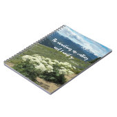 Die Berge nennen Zitate, Wiesen-Wildblumen Notizblock (Linke Seite)