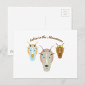 Die Berge Postkarte (Vorne/Hinten)