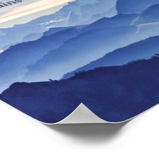 Die Berge rufen, ABER... Poster (Ecke)