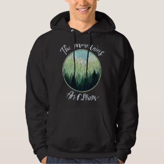 Die Berge rufen Bedrängtes Vintage-Outd Hoodie