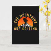 Die Berge rufen Berge Karte (Gelbe Blume)