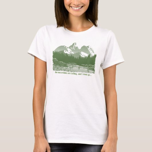 Die Berge rufen.. Design-T - Shirt (Vorderseite)