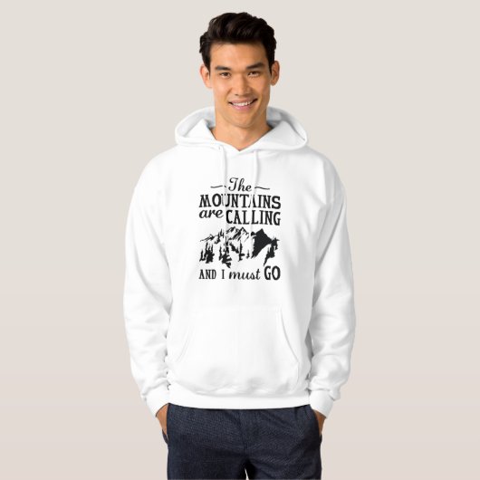 Die Berge rufen Hoodie (Vorne ganz)