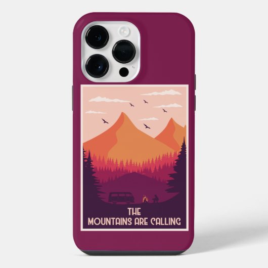 Die Berge rufen iPhone Hülle (Rückseite)