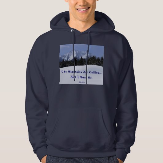 Die Berge rufen John Muir SWEATSHIRT an (Vorderseite)