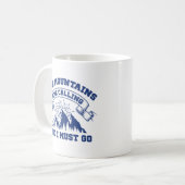 Die Berge rufen Kaffeetasse (Vorderseite Links)