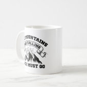 Die Berge rufen Kaffeetasse (Vorderseite Links)