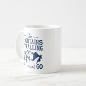 Die Berge rufen Kaffeetasse (Vorderseite Links)