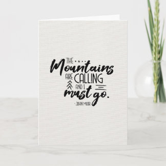 Die Berge rufen Karte