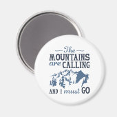 Die Berge rufen Magnet (Vorderseite/Rückseite)