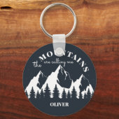 Die Berge rufen mich an Schlüsselanhänger (Vorderseite)