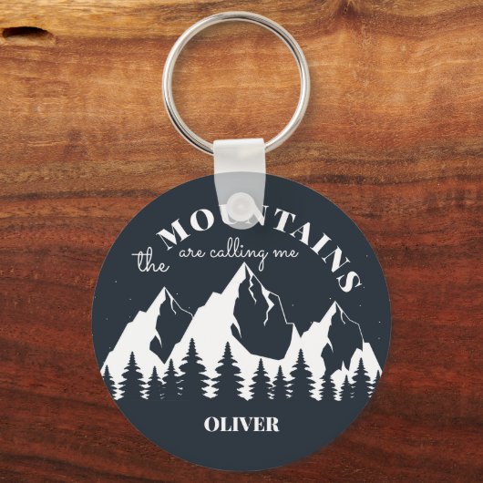Die Berge rufen mich an Schlüsselanhänger (Vorderseite)