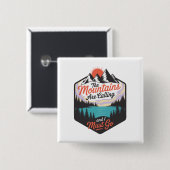 Die Berge rufen - Naturerlebnis Button (Vorne & Hinten)