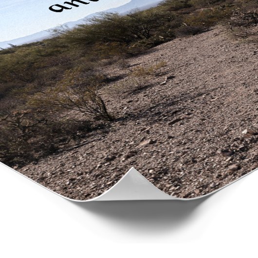 Die Berge rufen Poster (Ecke)