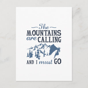 Die Berge rufen Postkarte