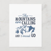 Die Berge rufen Postkarte (Vorderseite)