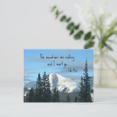 Die Berge rufen.. Postkarte (Stehend Vorderseite)