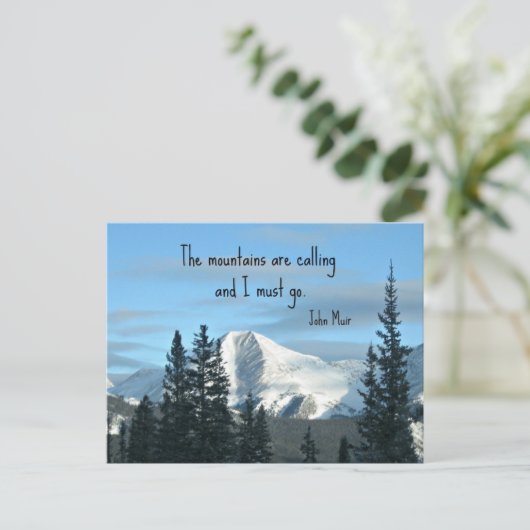 Die Berge rufen.. Postkarte (Stehend Vorderseite)