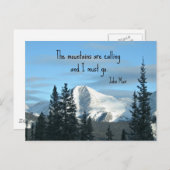 Die Berge rufen.. Postkarte (Vorne/Hinten)