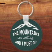 Die Berge rufen Schlüsselanhänger (Vorderseite)